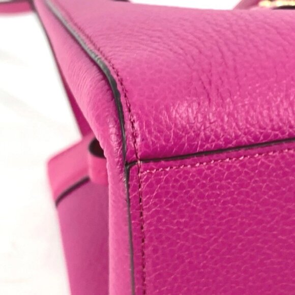 FENDI 8BS083 ORIGAMI MINI Small Shoulder Shoulder Bag Leather purple Unused - Picture 8 of 16